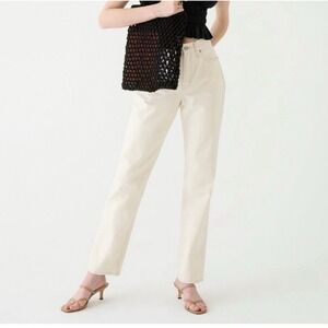 J. Crew High-Rise Full-Length '90s Classic Straight-Fit Jeans in Natural Sz‎ 32